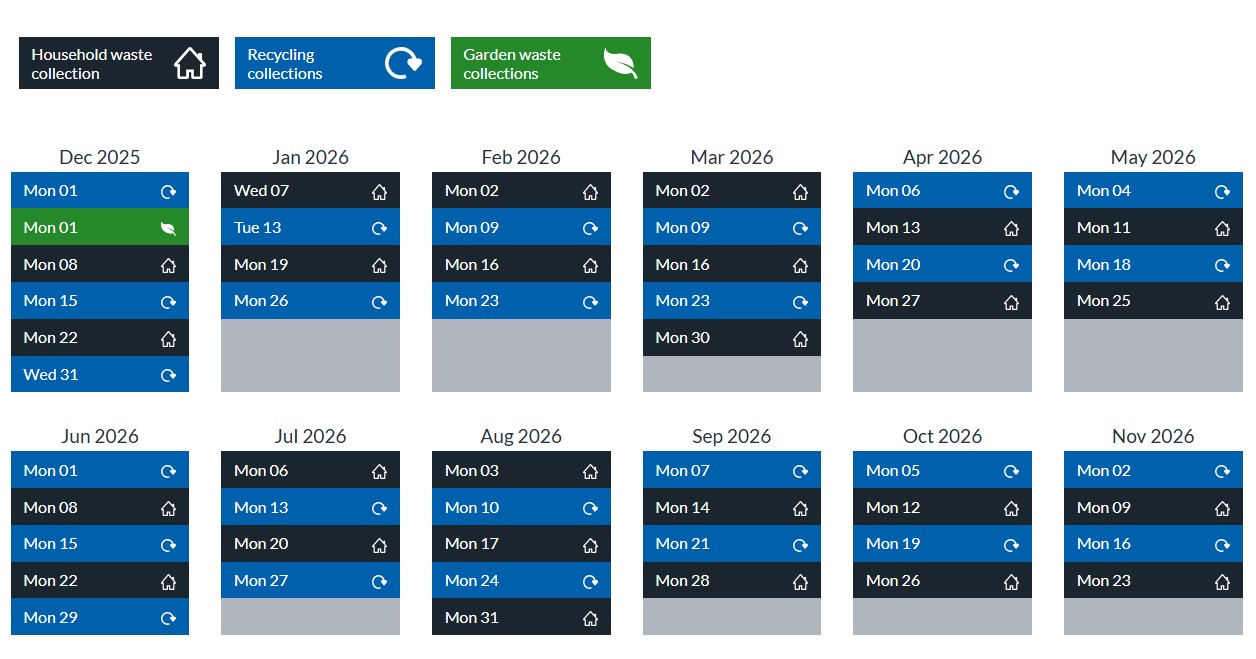 Waste Collections 2026